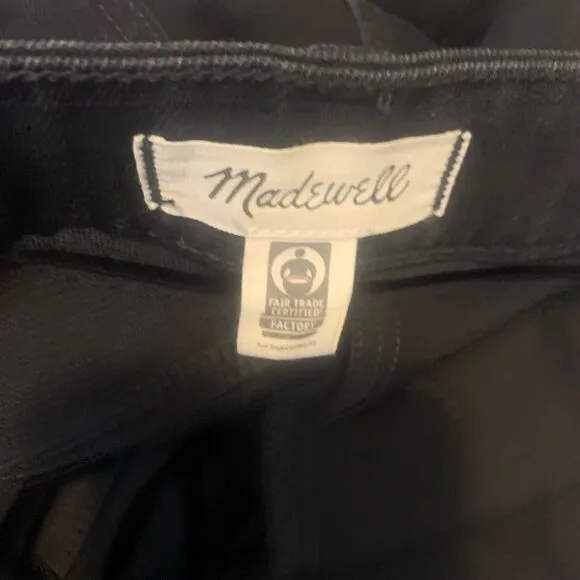 Madewell Black Jeans Ladies Sz 16W Perfect Vintage Flare