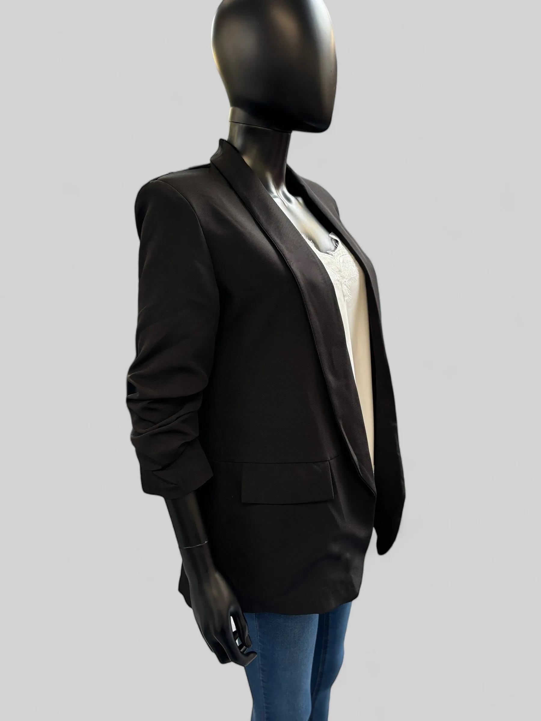 Marc Angelo 6078 Gathered Sleeve Blazer