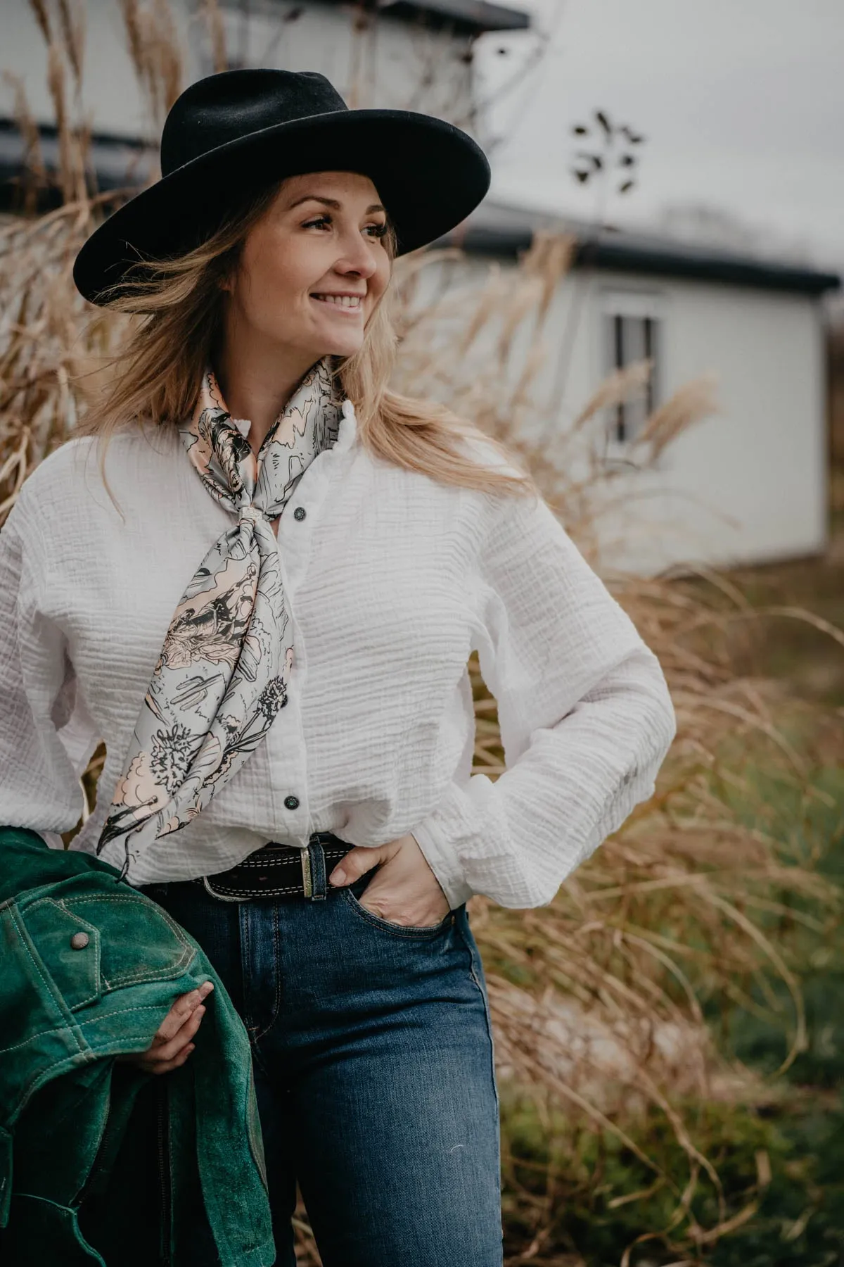 'Marina' Cotton Gauze Blouse by Tasha Polizzi (S ONLY)