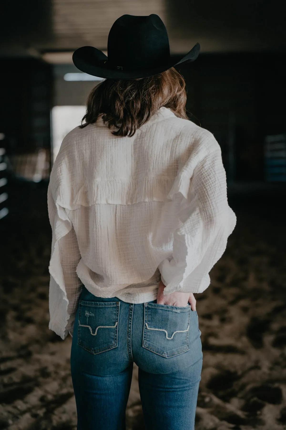 'Marina' Cotton Gauze Blouse by Tasha Polizzi (S ONLY)