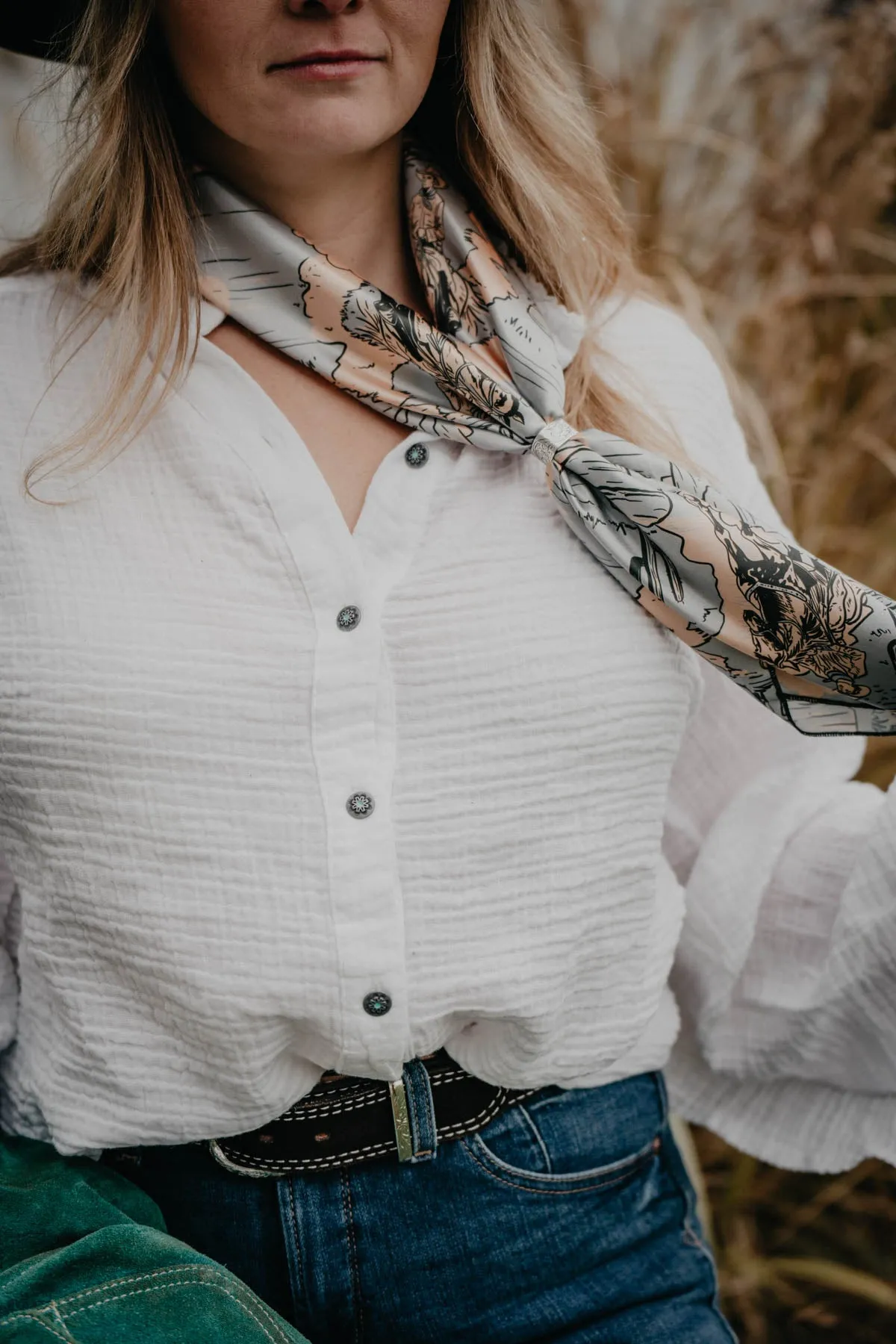 'Marina' Cotton Gauze Blouse by Tasha Polizzi (S ONLY)