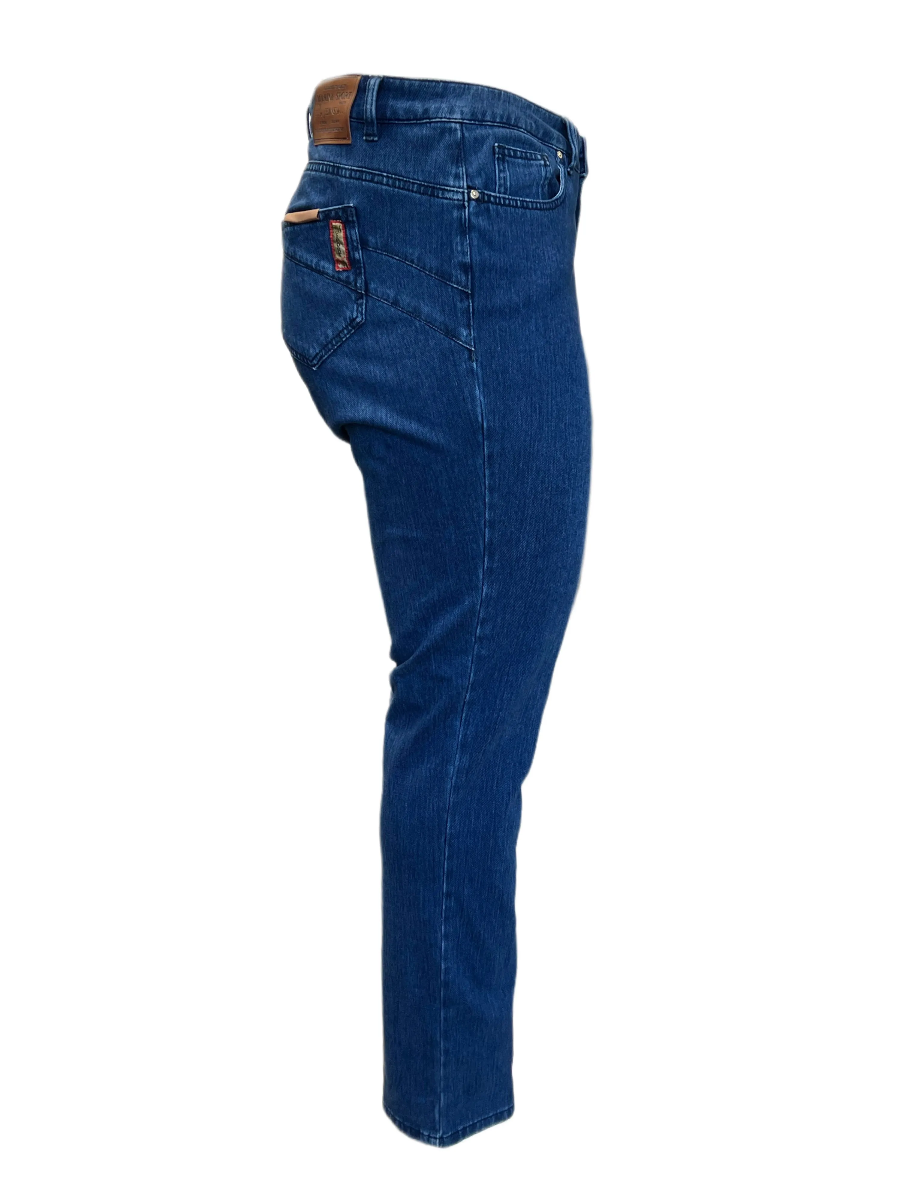 Marina Rinaldi Women's Blue Ideale Denim Pants NWT