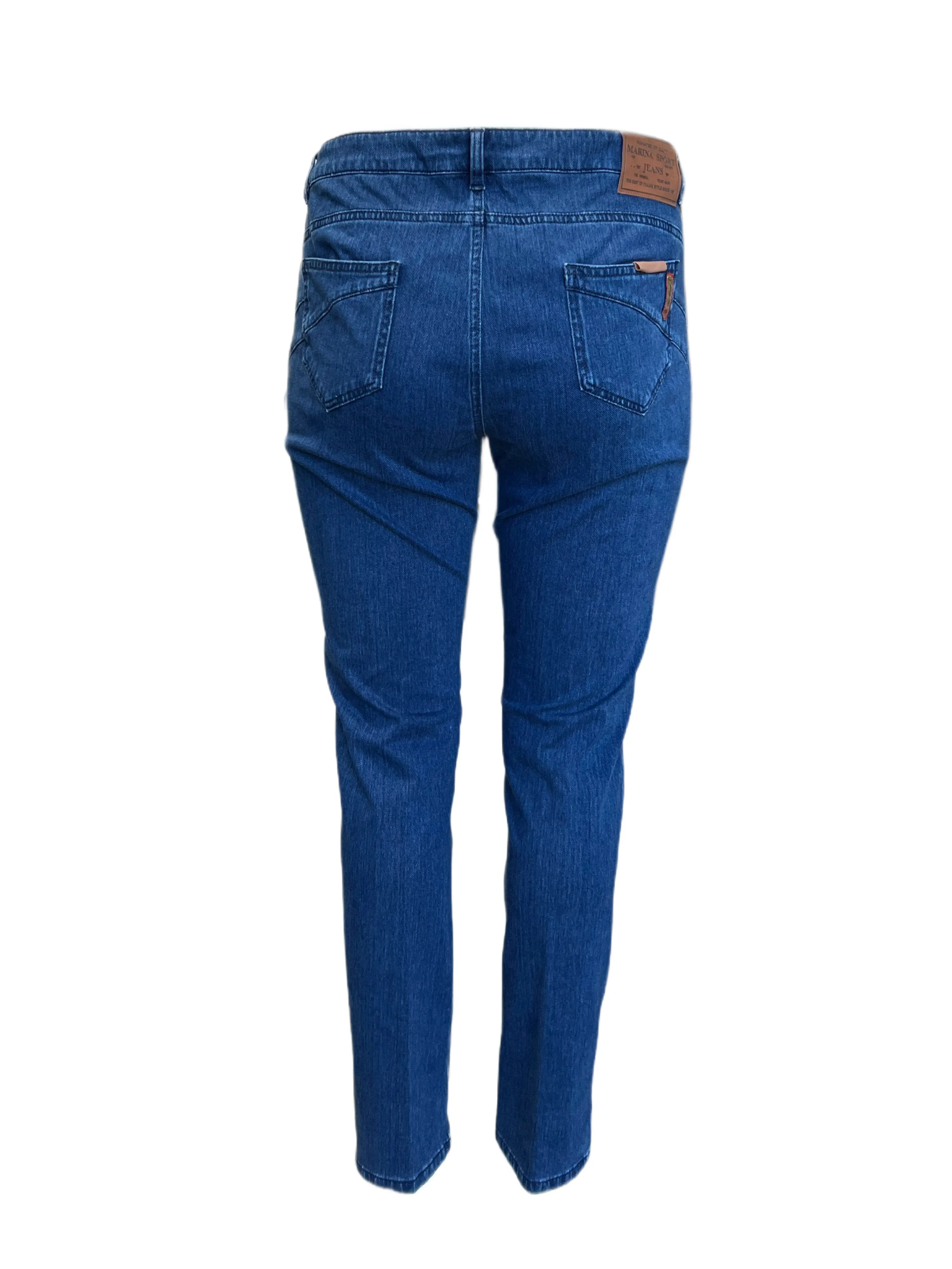 Marina Rinaldi Women's Blue Ideale Denim Pants NWT