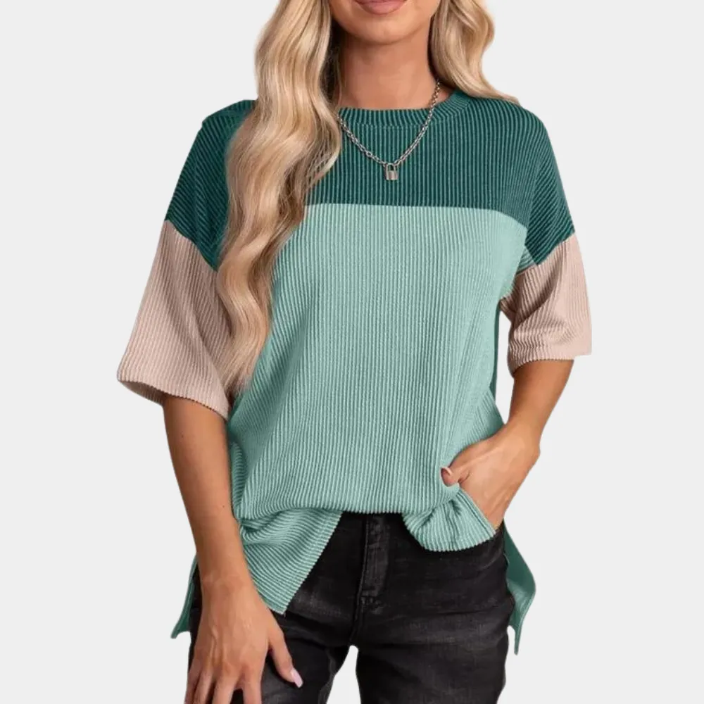 Marisa - Colorblock T-Shirt - Casual & Versatile