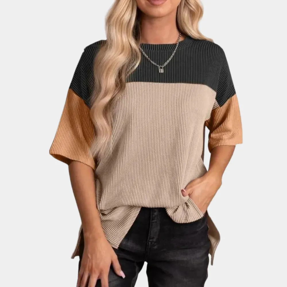 Marisa - Colorblock T-Shirt - Casual & Versatile
