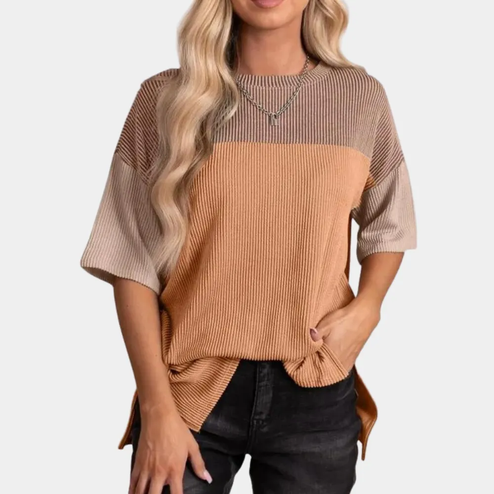 Marisa - Colorblock T-Shirt - Casual & Versatile