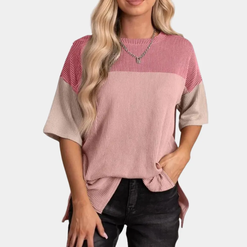 Marisa - Colorblock T-Shirt - Casual & Versatile