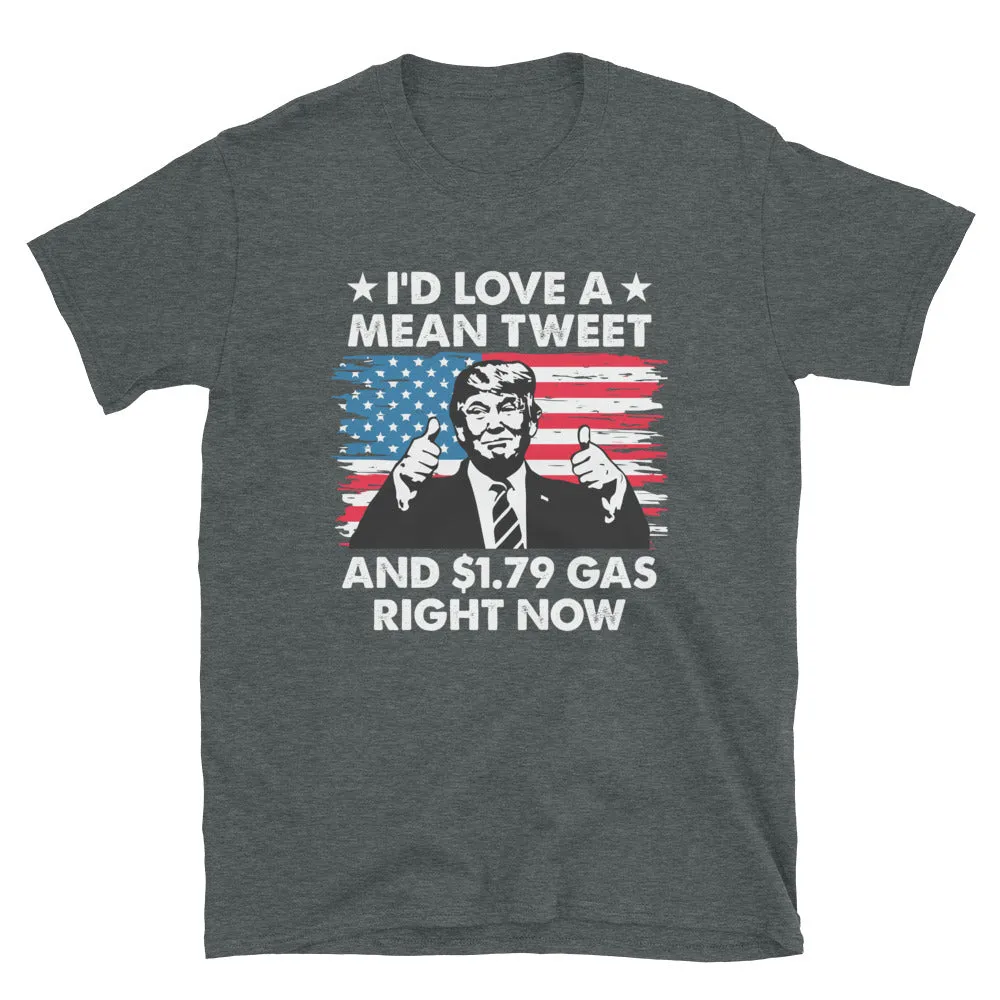 Mean tweets cheap gas Short-Sleeve Unisex T-Shirt