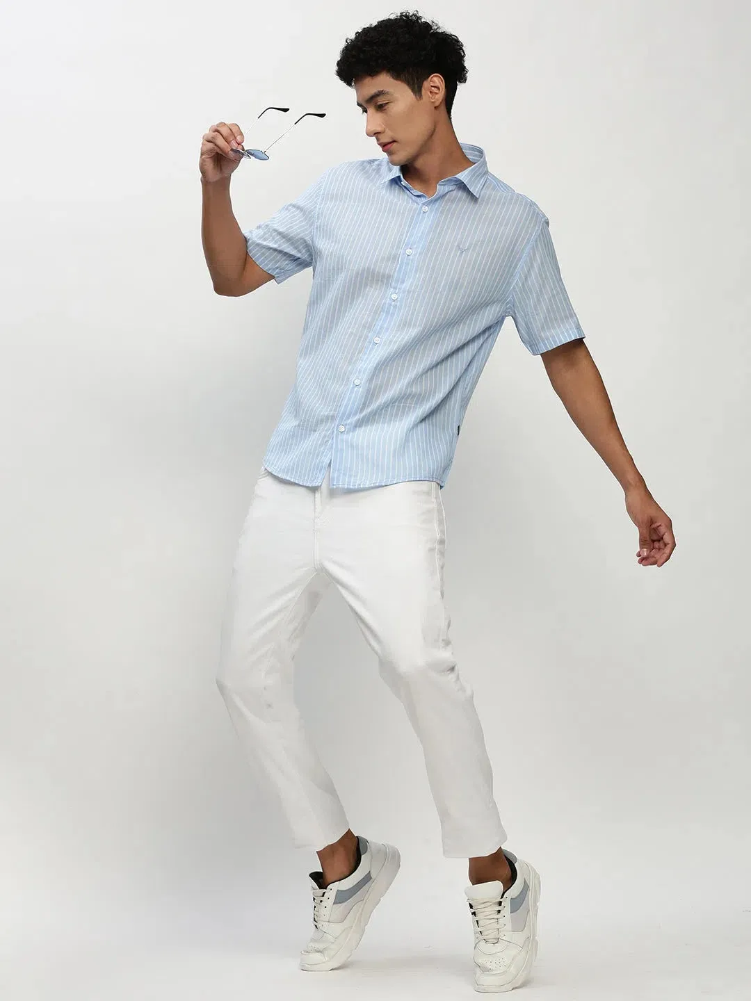 Men Blue Striped Casual Casual Shirts-JOYOSTRIPE-74-Blue