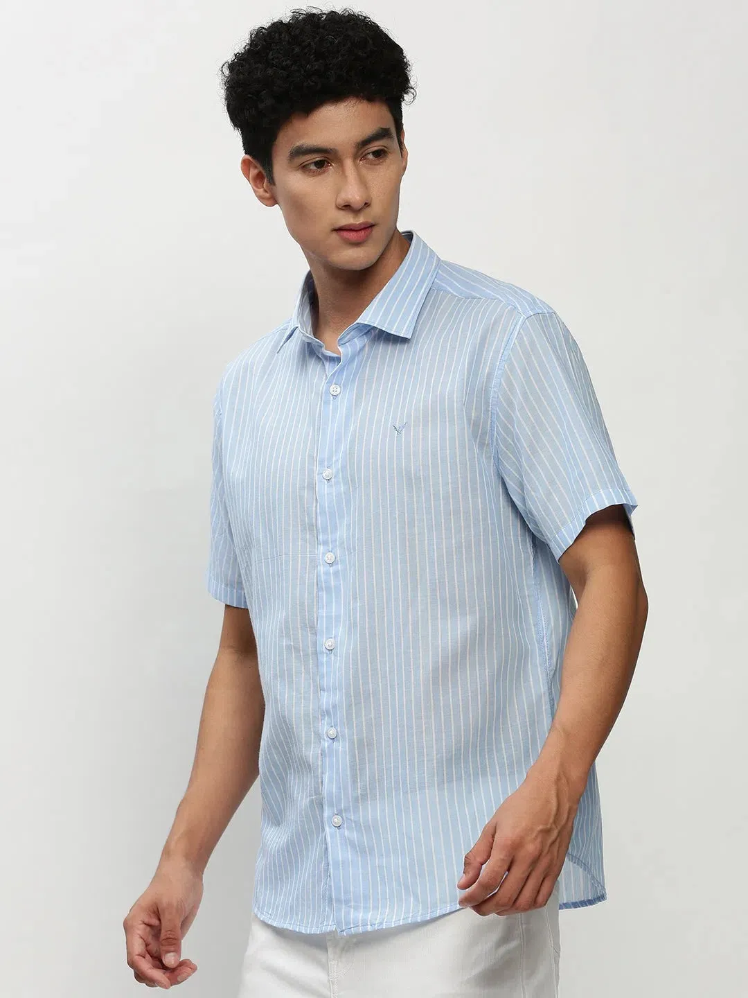 Men Blue Striped Casual Casual Shirts-JOYOSTRIPE-74-Blue
