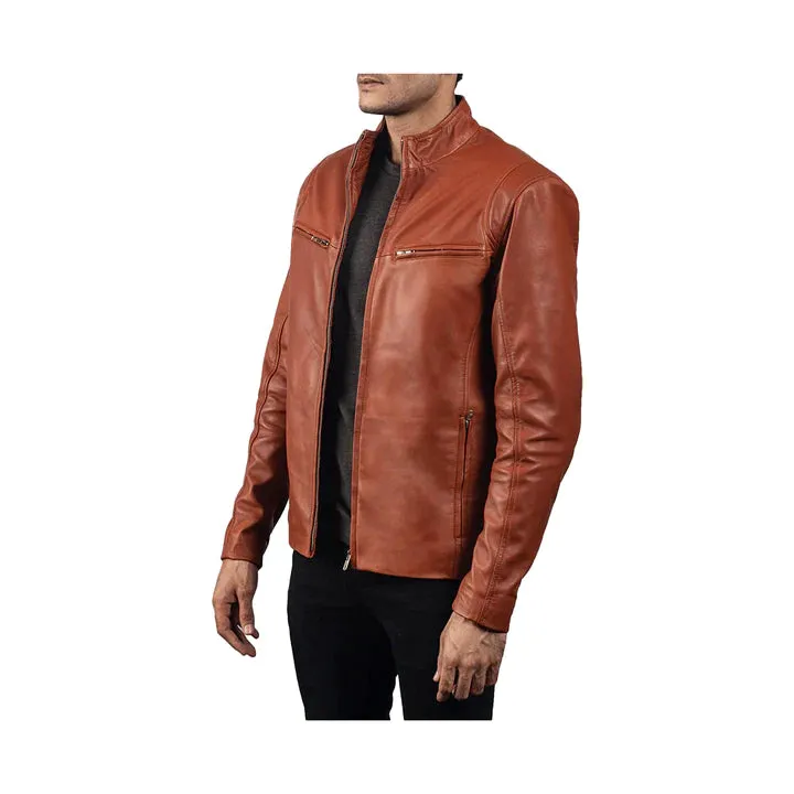 Men's Biker Slim Fit Original Leather Jacket