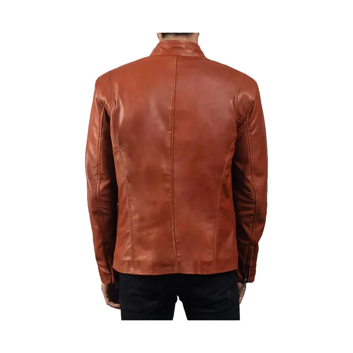 Men's Biker Slim Fit Original Leather Jacket