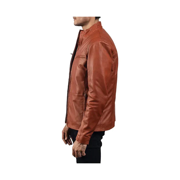 Men's Biker Slim Fit Original Leather Jacket