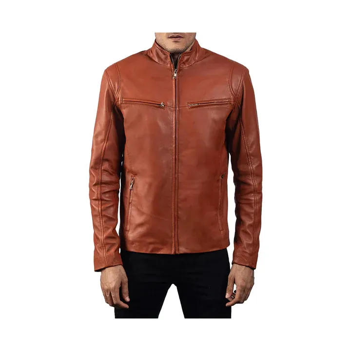 Men's Biker Slim Fit Original Leather Jacket