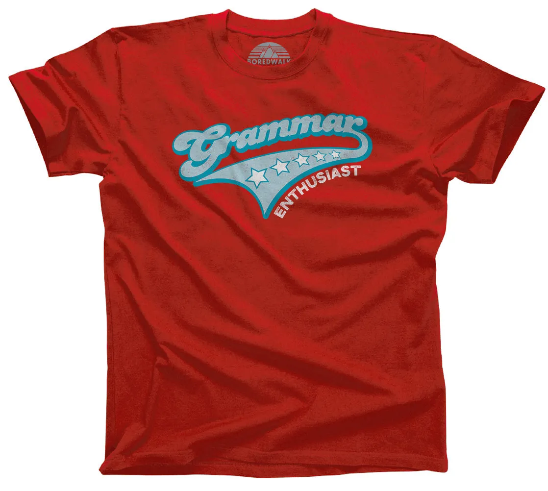 Men's Grammar Enthusiast T-Shirt - Funny Grammar Shirt