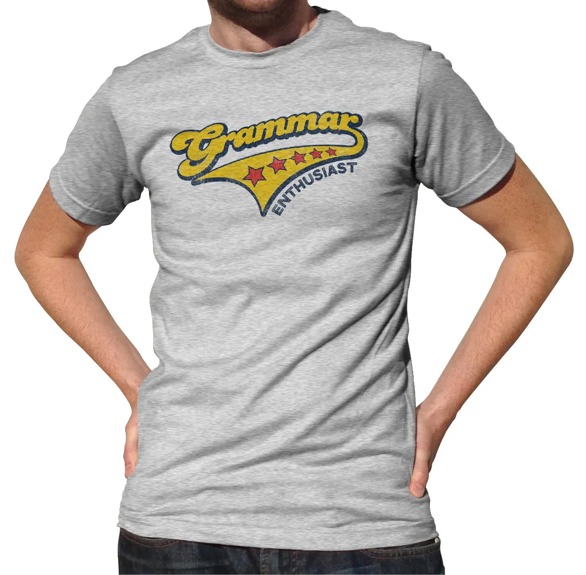 Men's Grammar Enthusiast T-Shirt - Funny Grammar Shirt