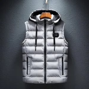 Men's Sleeveless Hooded Vest