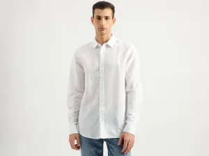 Men's Slim Fit Spread Collar Solid Shirts