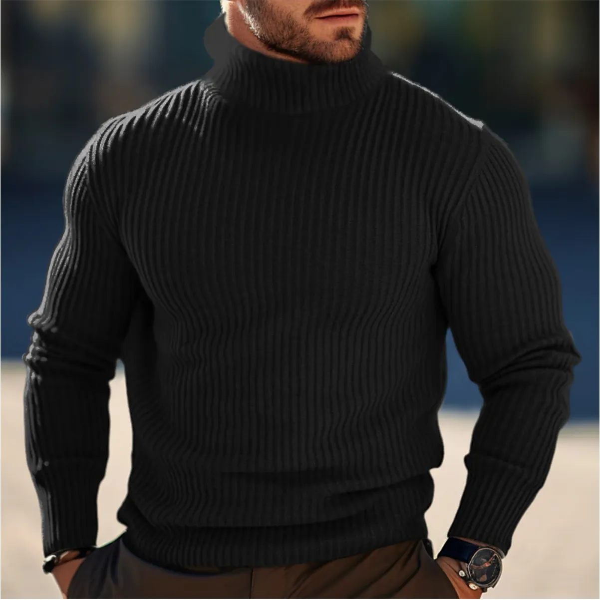 Men's Turtleneck Sweater for a Stylish Winter Look – Daniel