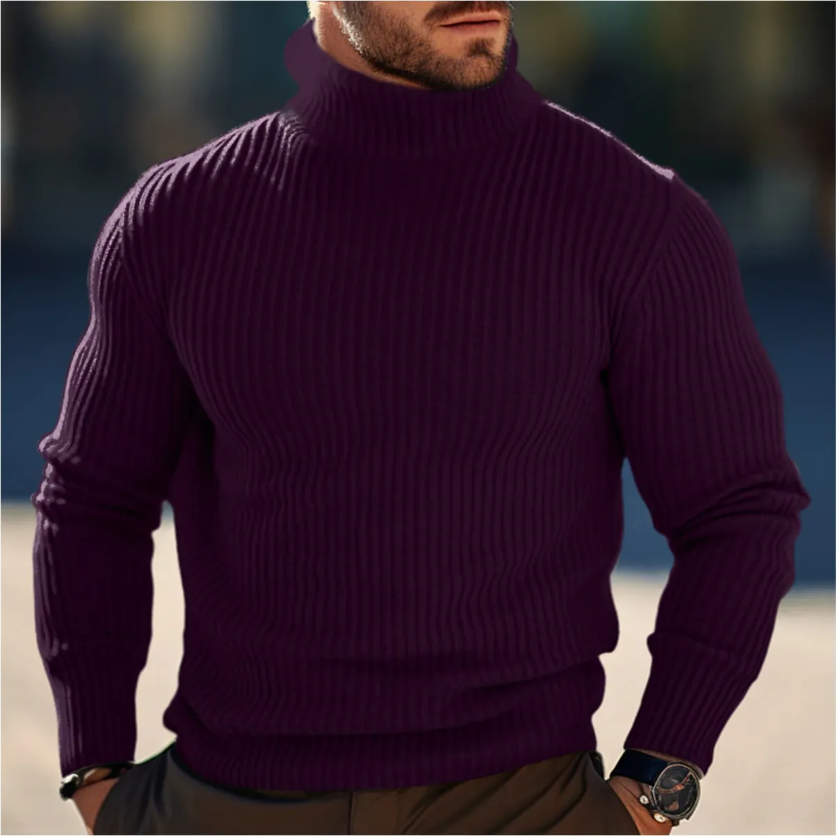 Men's Turtleneck Sweater for a Stylish Winter Look – Daniel