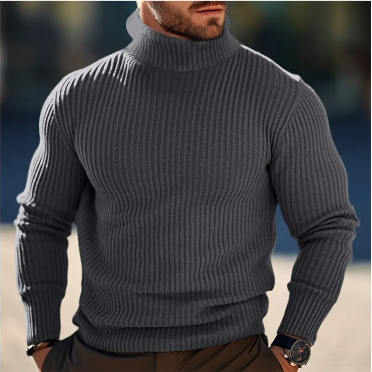 Men's Turtleneck Sweater for a Stylish Winter Look – Daniel