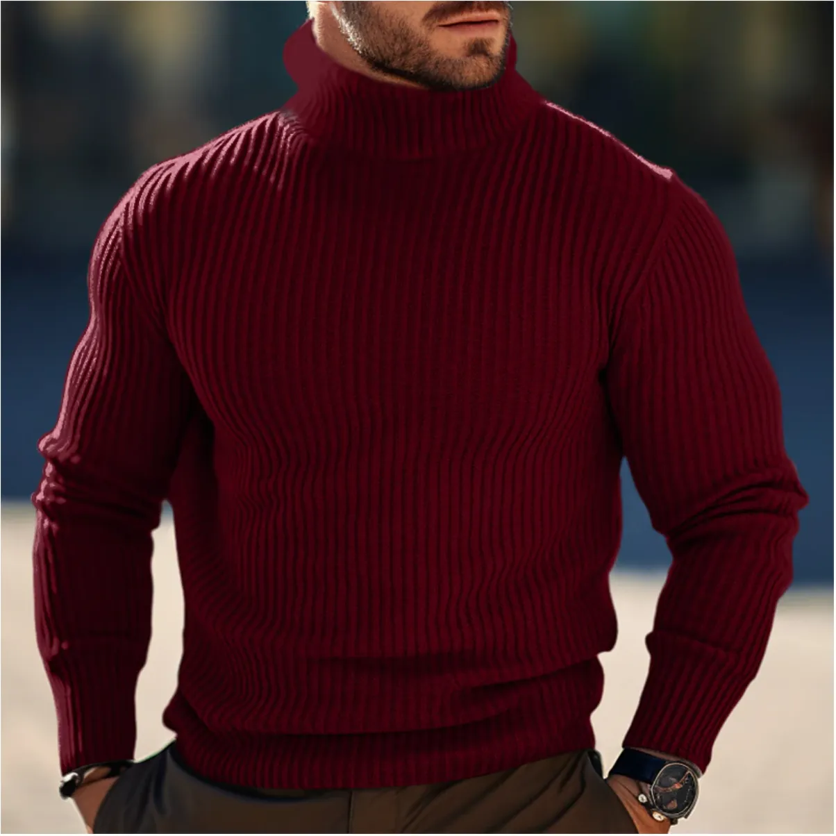 Men's Turtleneck Sweater for a Stylish Winter Look – Daniel