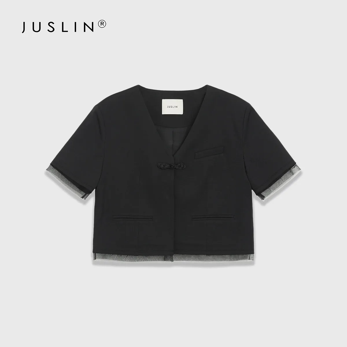 Mesh Splicing Suit Set