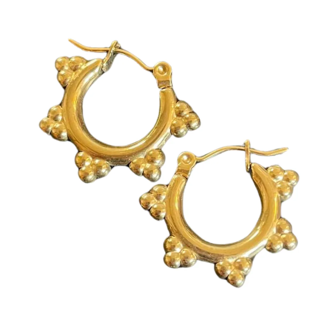 Metal Earrings | MINI BOHO HOOPS