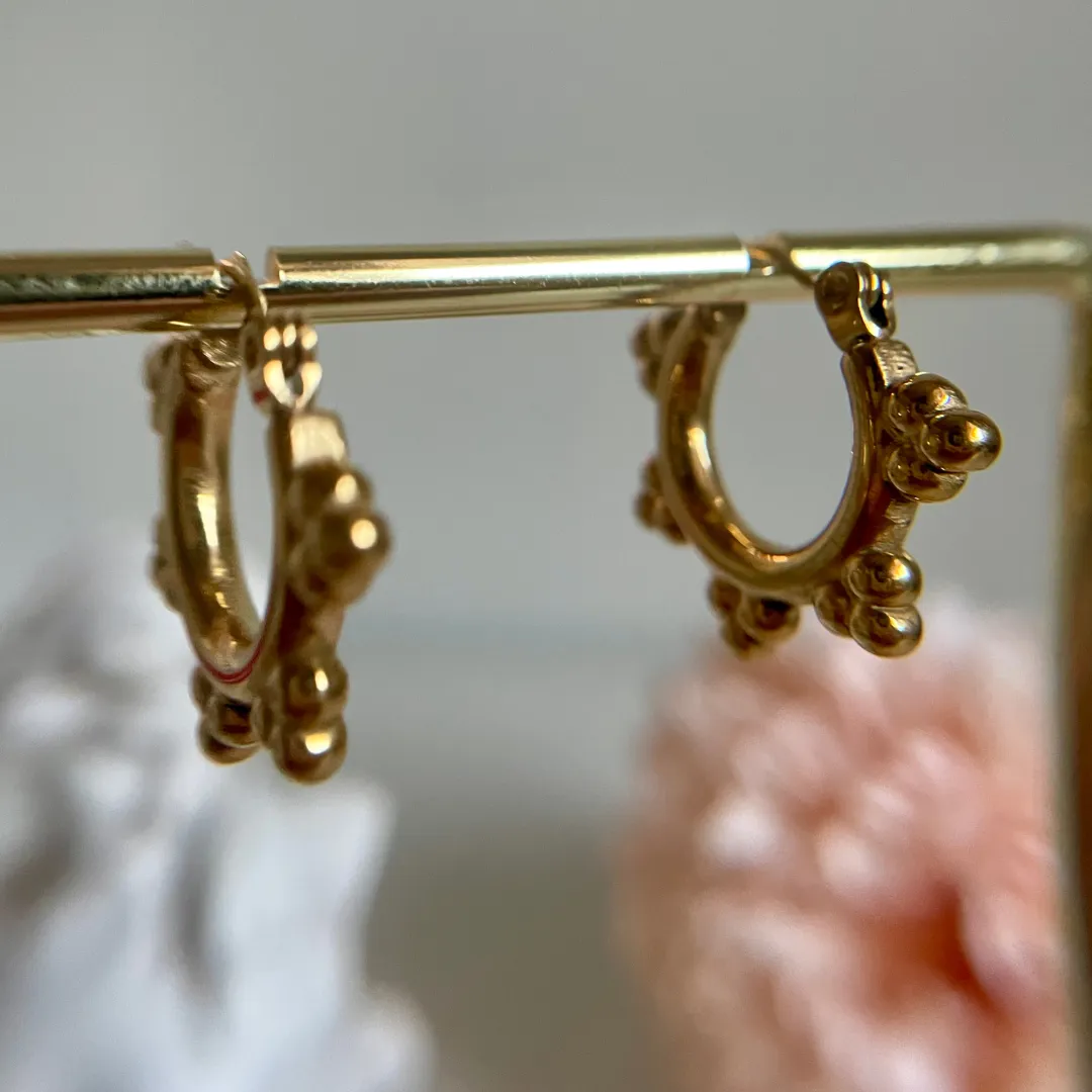 Metal Earrings | MINI BOHO HOOPS