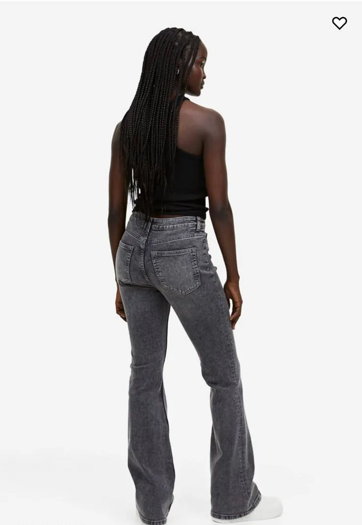 MH grey flare jeans