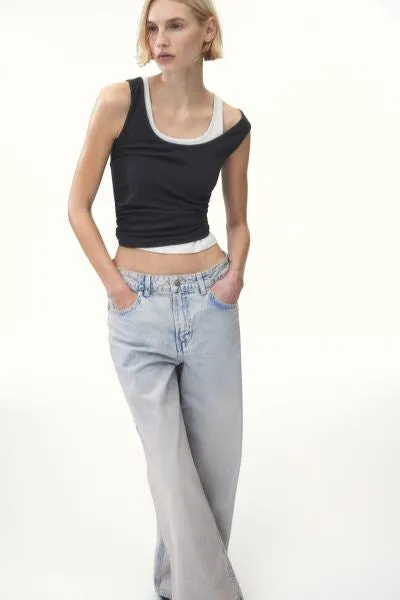 MH Highwaist Lightblue wide leg jeans