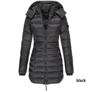 Mid-Length Slim Fit Quilted Jacket