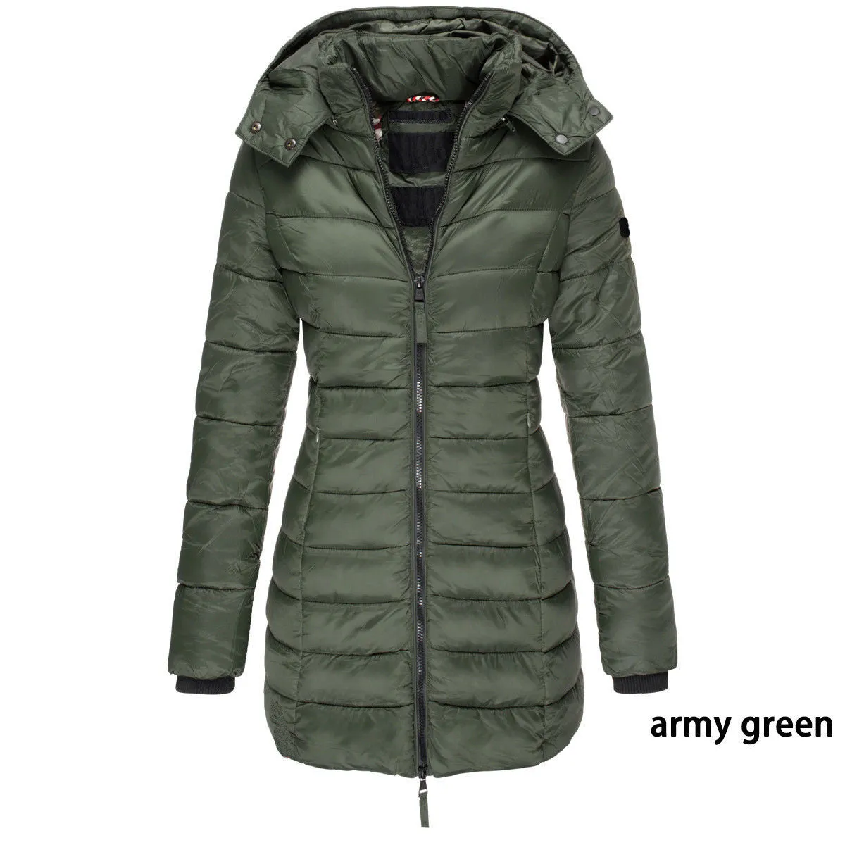 Mid-Length Slim Fit Quilted Jacket