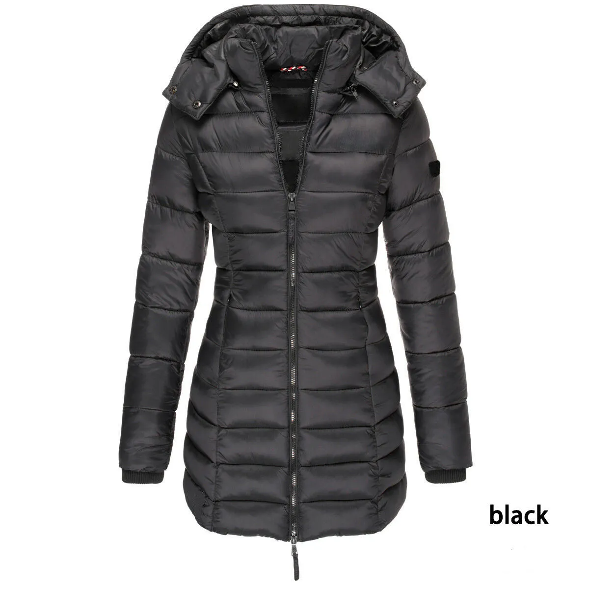 Mid-Length Slim Fit Quilted Jacket