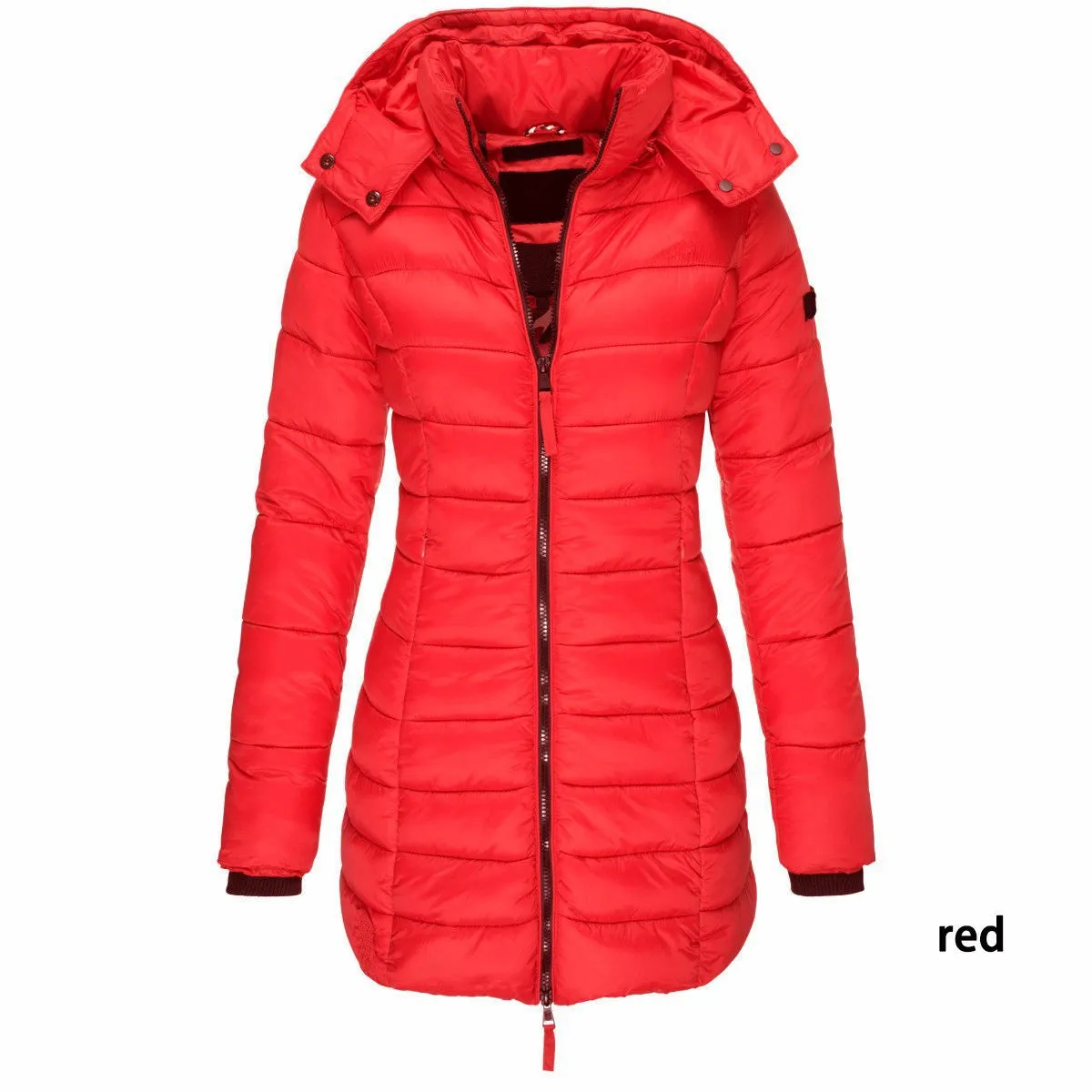 Mid-Length Slim Fit Quilted Jacket