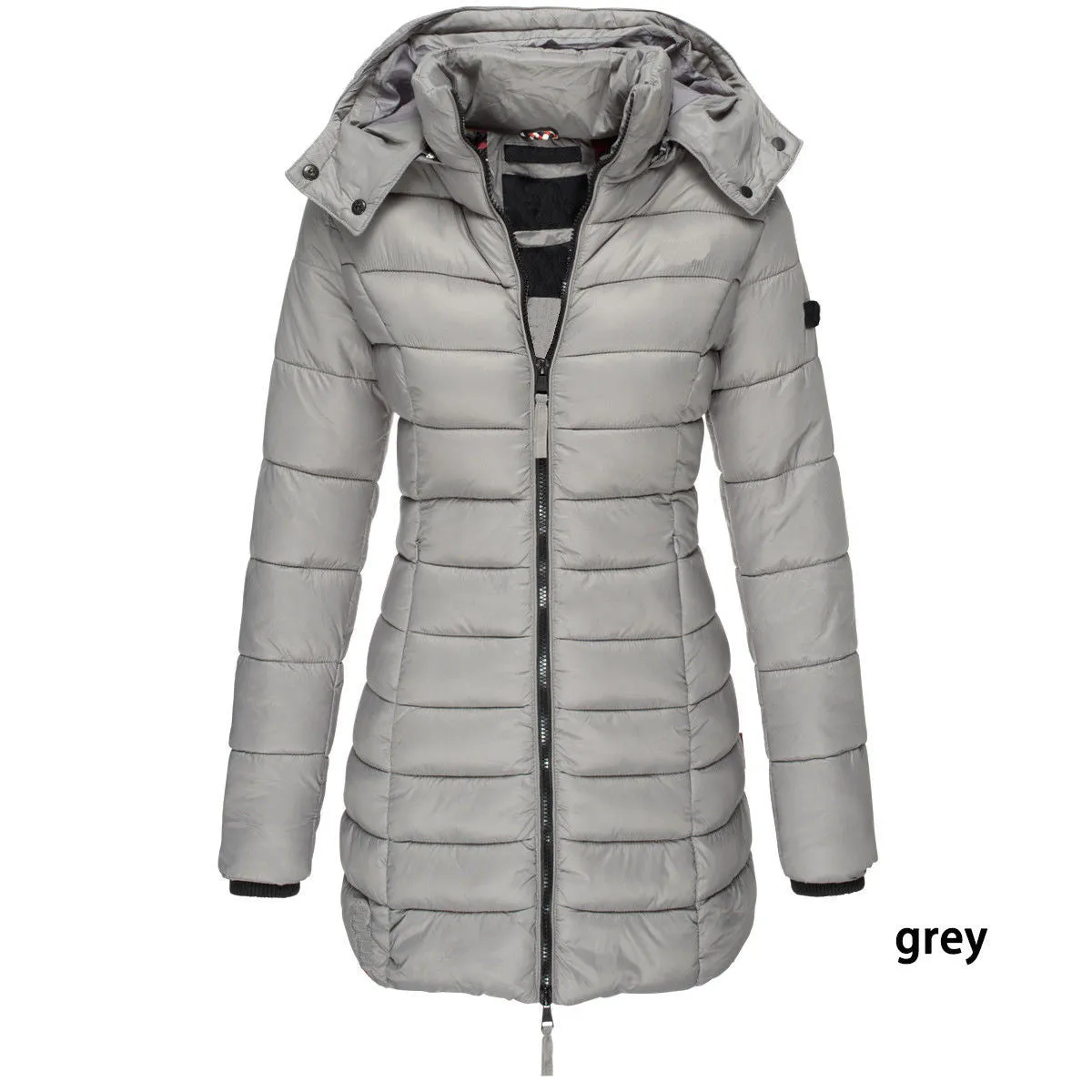 Mid-Length Slim Fit Quilted Jacket