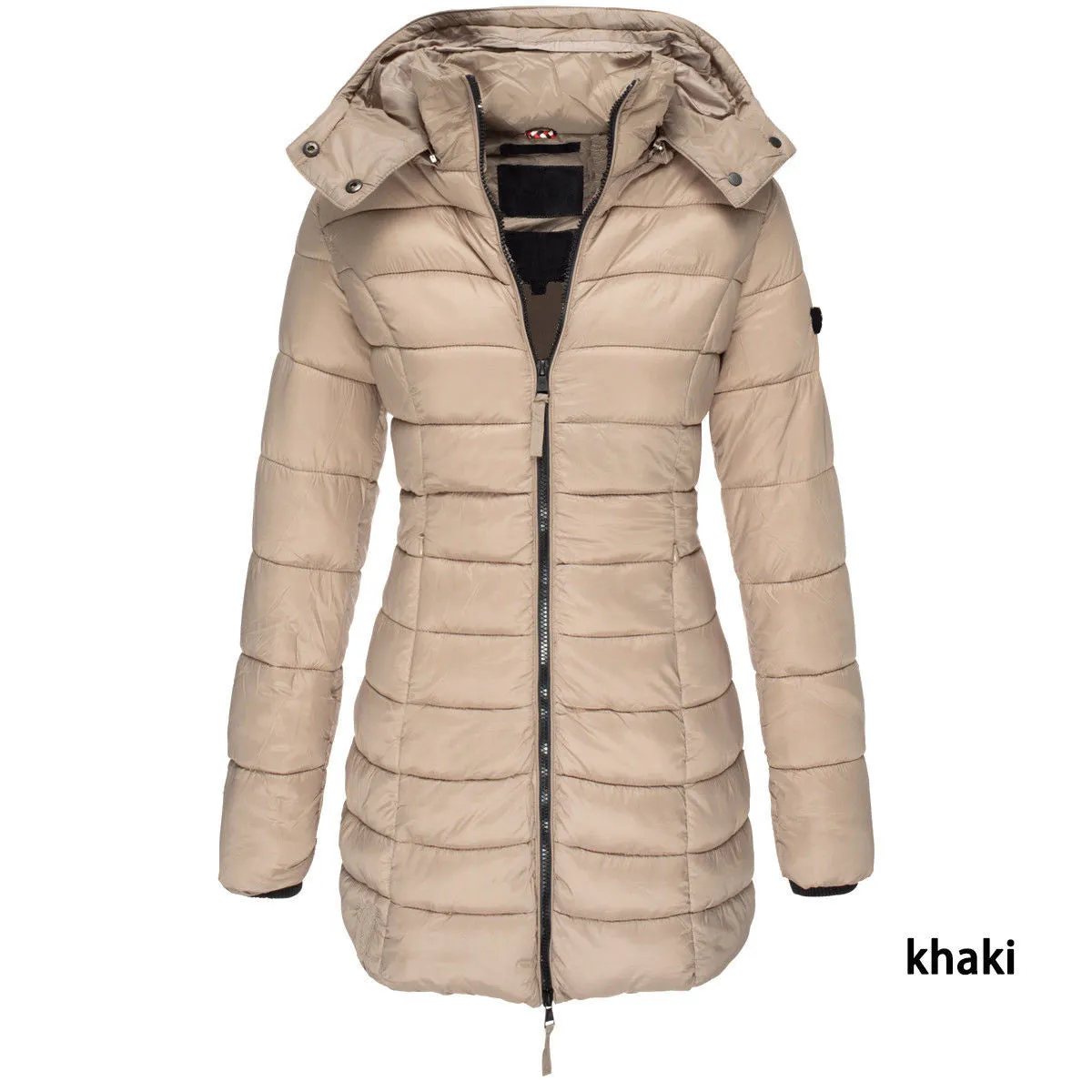 Mid-Length Slim Fit Quilted Jacket