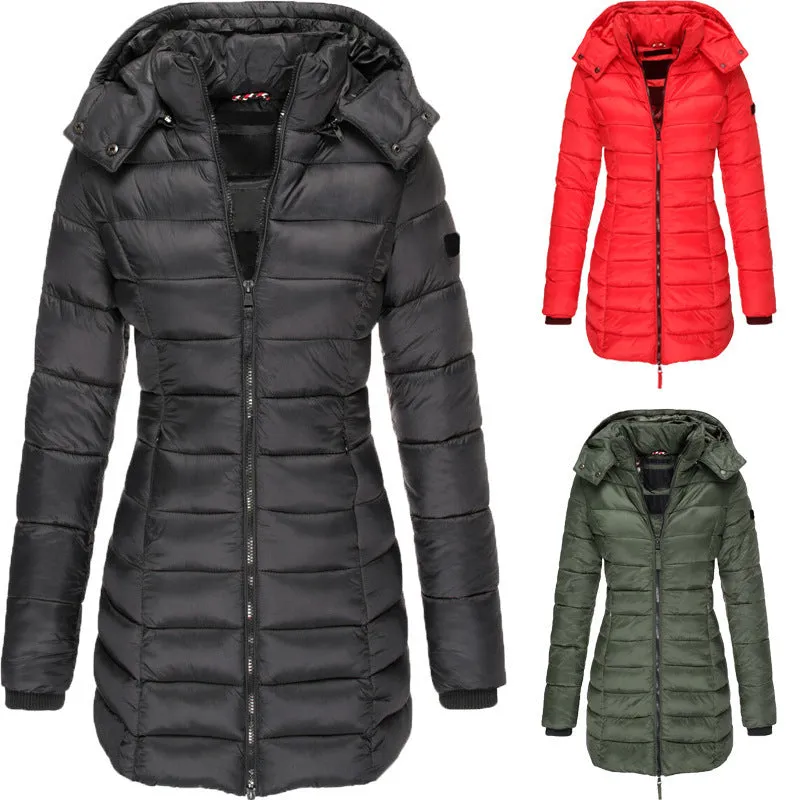 Mid-Length Slim Fit Quilted Jacket