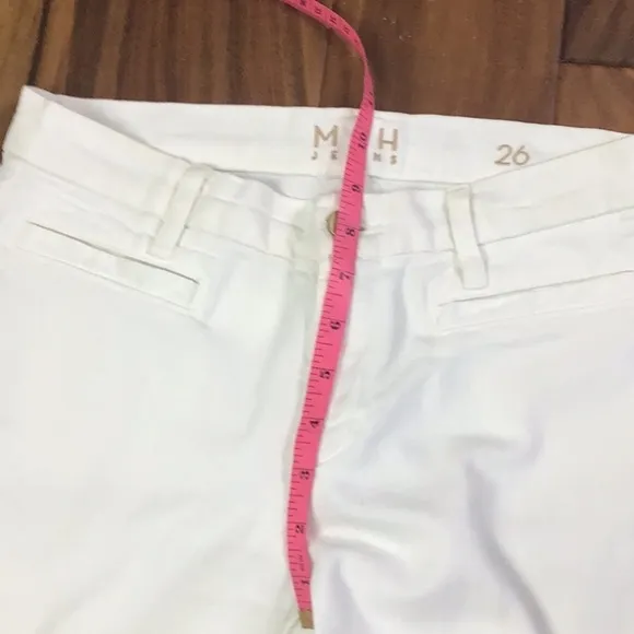 MiH Jeans, The Marrakesh, Mid Rise, Kick Flare Hippie Jeans White Size 26