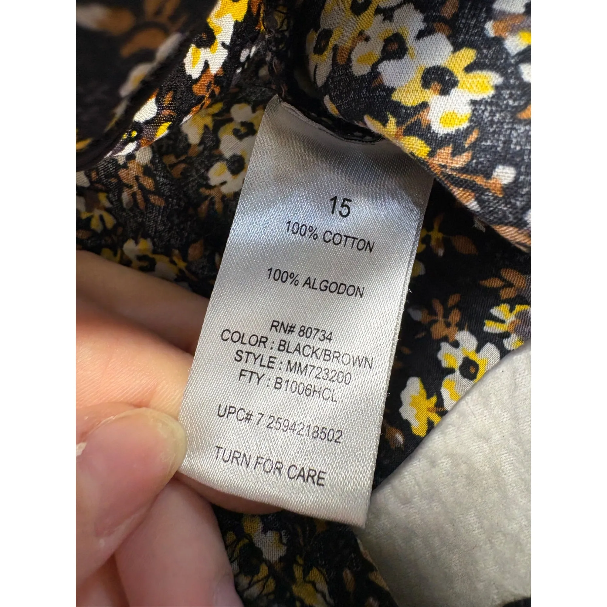 Miley Cyrus & Max Azria Floral Print Y2K shorts #7570