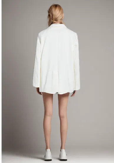 Minimalist Design Flower Loose Casual Blazers