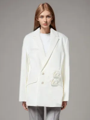 Minimalist Design Flower Loose Casual Blazers