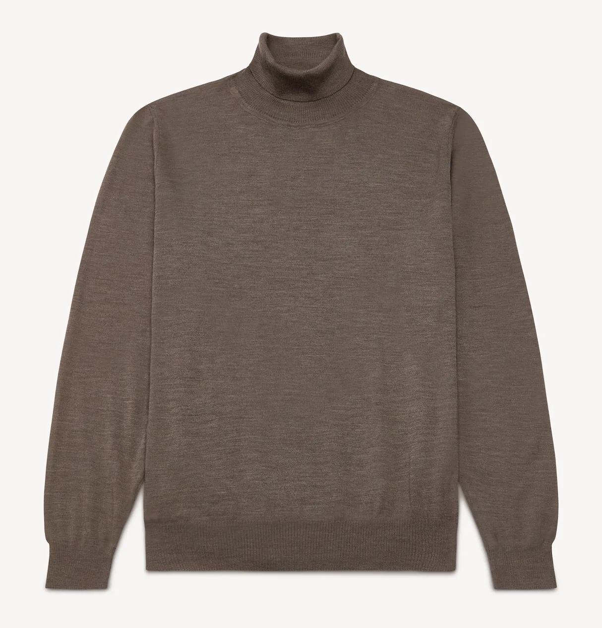 Mink Merino Knit Roll Neck