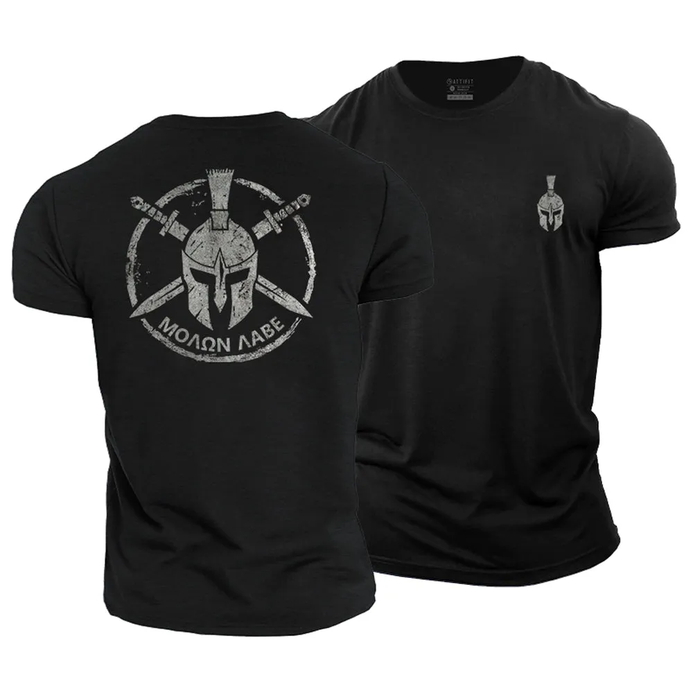 Molon Labe Graphic Cotton T-Shirt