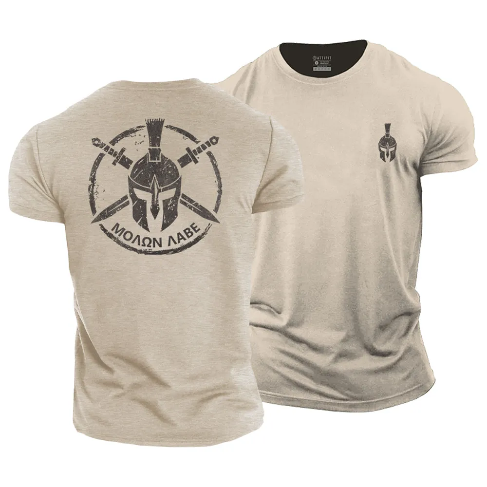 Molon Labe Graphic Cotton T-Shirt