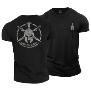 Molon Labe Graphic Cotton T-Shirt