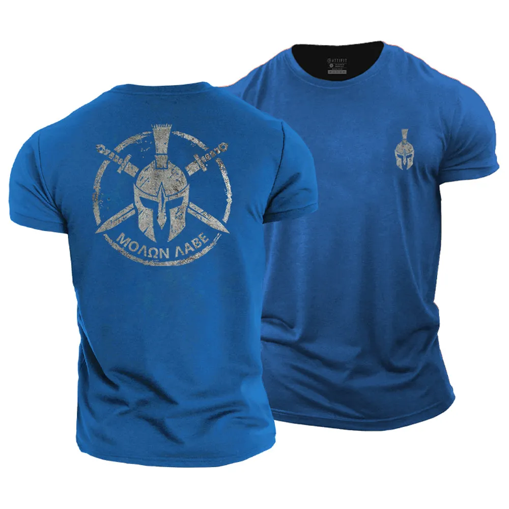 Molon Labe Graphic Cotton T-Shirt