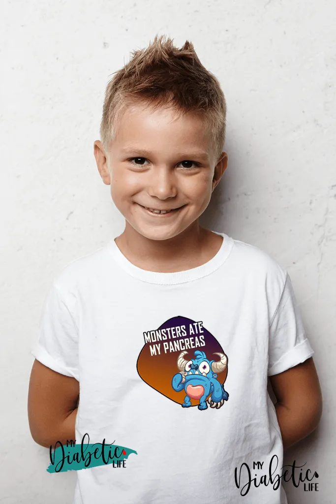 Monsters ate my pancreas - Kids Unisex T-Shirts