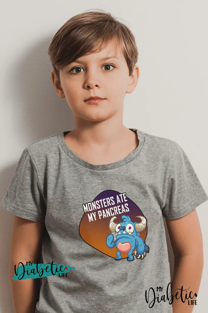 Monsters ate my pancreas - Kids Unisex T-Shirts