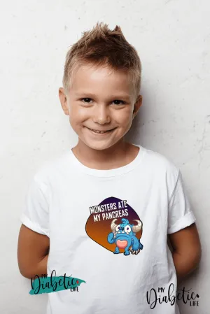 Monsters ate my pancreas - Kids Unisex T-Shirts